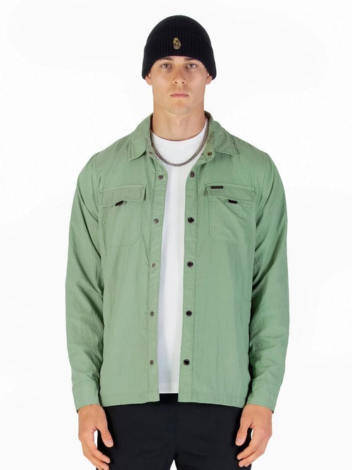 Luke 1977 SEATTLE CRINKLED NYLON SHACKET
