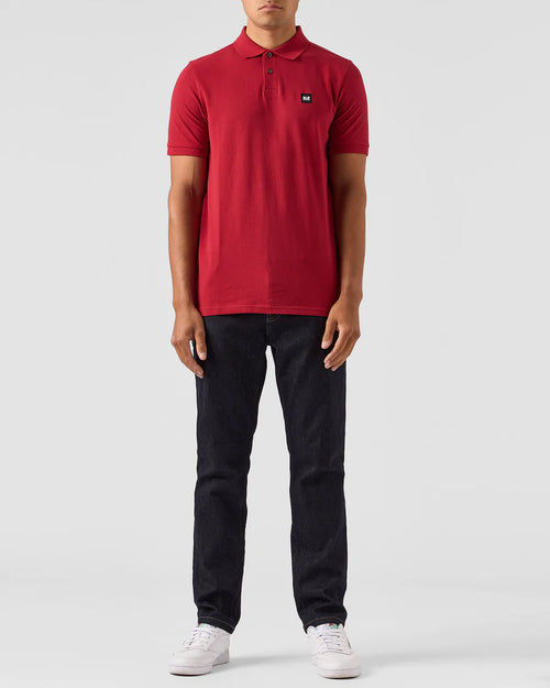 Weekend Offender CANEIROS POLO SHIRT SCARLET RED