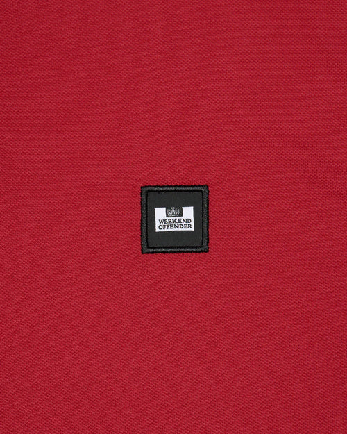 Weekend Offender CANEIROS POLO SHIRT SCARLET RED