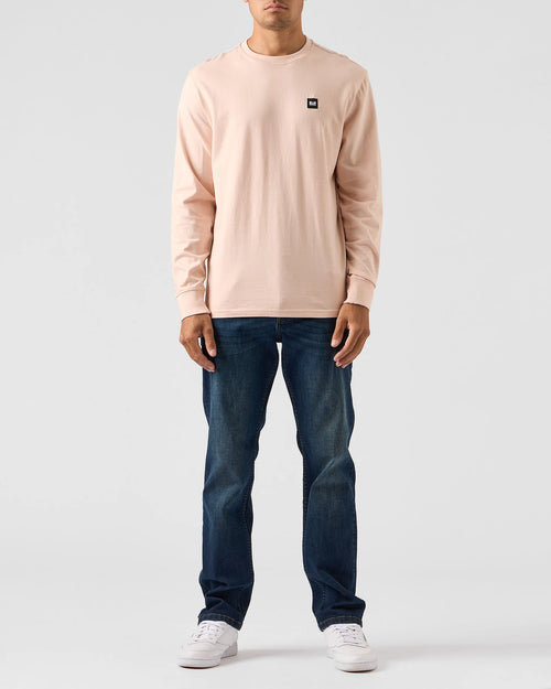 Weekend Offender MAHONEY LONG SLEEVE T-SHIRT PEACHY