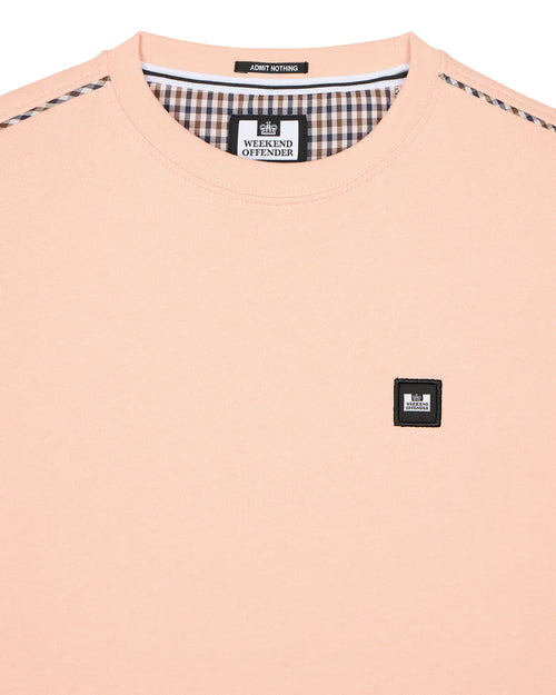 Weekend Offender VEGA SWEATSHIRT PEACHY/HOUSE CHECK