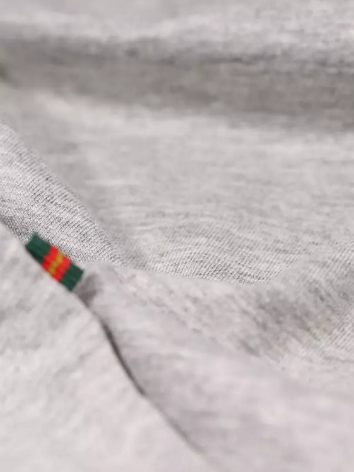 LUKE 1977 Traffs Crew Neck Tee, Mid Marl Grey