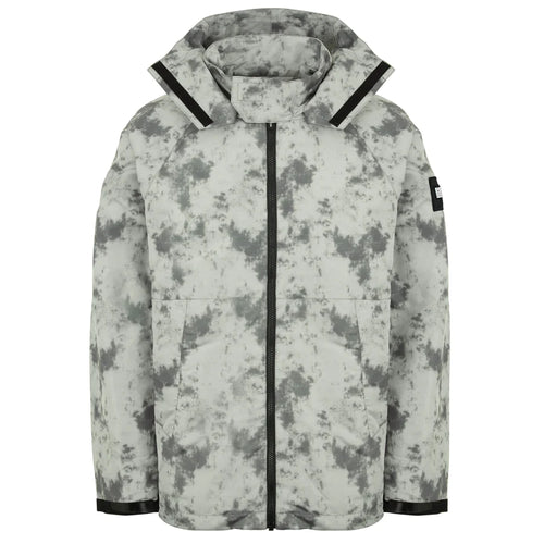 Weekend offender Long Sleeve Zip Up Grey Rusted Mens Hooded Jacket