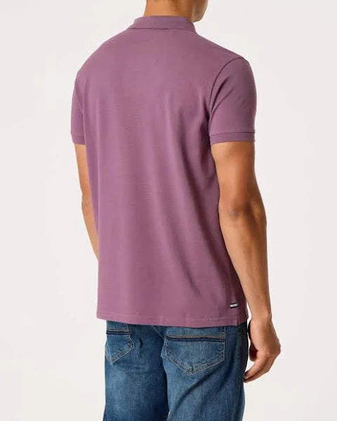 Weekend Offender Caneiros Polo Top in Dark Grape